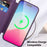 For iPhone 15 Pro Max RFID Blocking Card Holder Phone Case Built-in Lens Film Leather Shell Compatible with MagSafe - Purple - 5