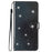 For iPhone 15 Plus Glittery PU Leather Wallet Case Stand Anti-scratch Phone Cover - Black - 6