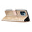 For iPhone 15 Pro Max Glittery Phone Case PU Leather Wallet Stand Full Protection Cover - Gold - 3