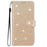 For iPhone 15 Pro Max Glittery Phone Case PU Leather Wallet Stand Full Protection Cover - Gold - 6