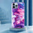 For iPhone 15 Pro Marble Pattern TPU Phone Case IMD Process Protective Cover - Red - 6