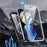 For iPhone 15 Pro Phone Case PC + TPU Fall Protection Cover with Tempered Glass Screen Protector - Black - 3