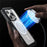 For iPhone 15 Pro Phone Case PC + TPU Fall Protection Cover with Tempered Glass Screen Protector - Black - 4