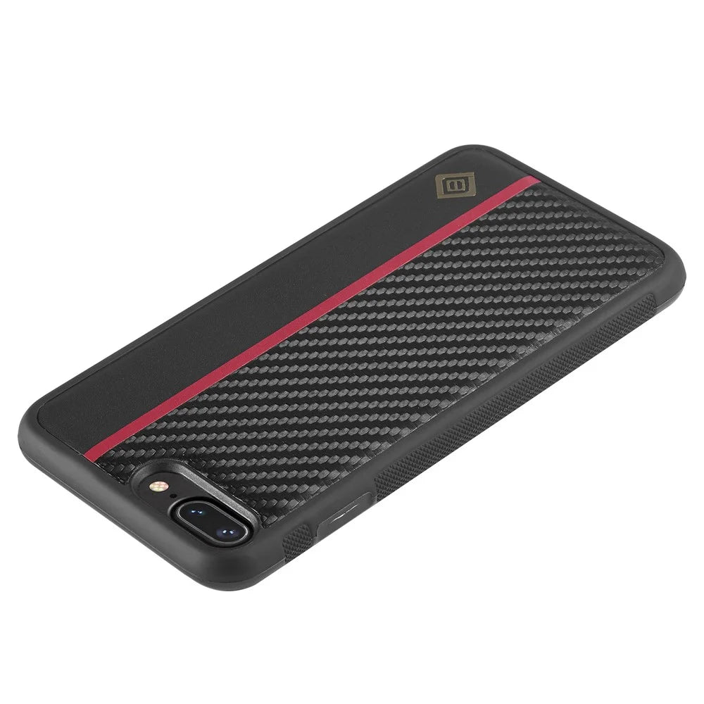 LC.IMEEKE For iPhone 7 / 8 / SE (2020) / SE (2022) PU Leather+TPU+EVA Case Carbon Fiber Texture Mobile Phone Cover - 7