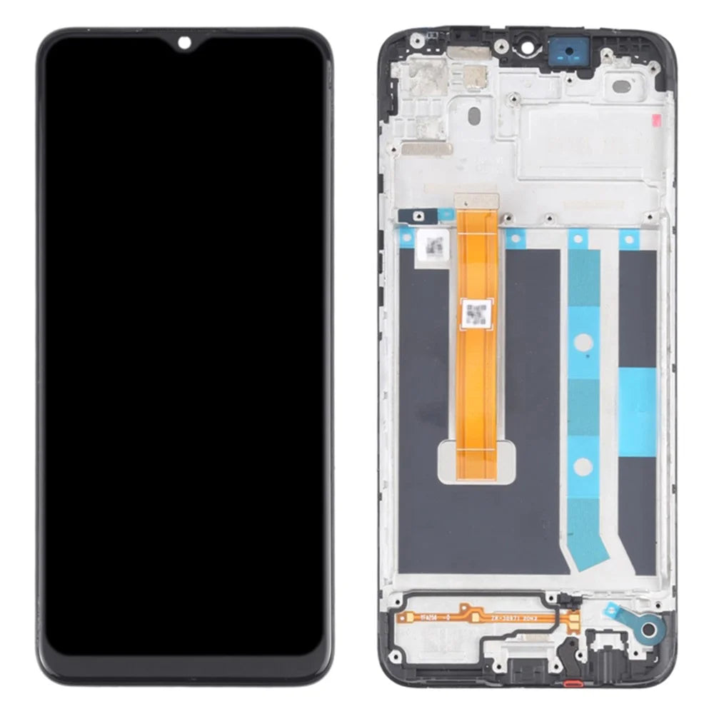 For Oppo A15s / A15 / A35 / A16K Grade C LCD Screen and Digitizer Assembly + Frame Replacement Part (without Logo) - 1