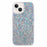 For iPhone 15 Plus Glitter Phone Case Shockproof TPU Sparkly Back Cover - Silver - 1