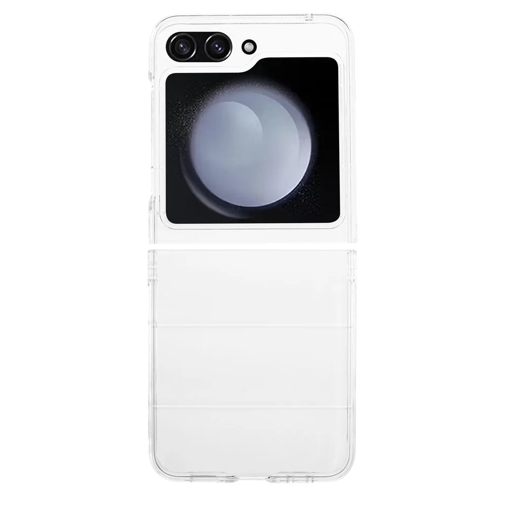 For Samsung Galaxy Z Flip5 5G Clear Phone Case Anti-Scratch Hard PC Back Cover - 1