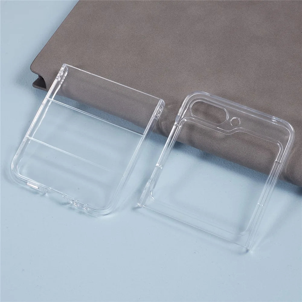 For Samsung Galaxy Z Flip5 5G Clear Phone Case Anti-Scratch Hard PC Back Cover - 3