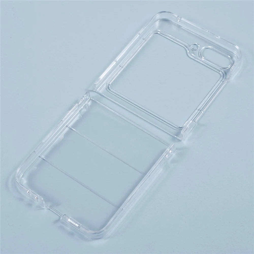 For Samsung Galaxy Z Flip5 5G Clear Phone Case Anti-Scratch Hard PC Back Cover - 5