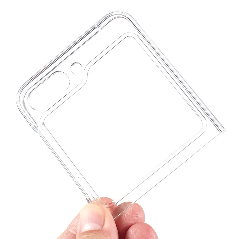 For Samsung Galaxy Z Flip5 5G Clear Phone Case Anti-Scratch Hard PC Back Cover - 6