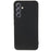 For Samsung Galaxy S23 FE Fiber Lining Rubberized TPU Phone Cover Anti-Scratch Back Case - Black - 1