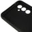 For Samsung Galaxy S23 FE Fiber Lining Rubberized TPU Phone Cover Anti-Scratch Back Case - Black - 7