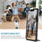 For iPhone 15 Slide Camera Cover Phone Case PC+TPU Shockproof Case Shell with Kickstand - White - 7
