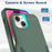 For iPhone 15 Plus PC+TPU Dual Layer Protection Cover Drop-proof Phone Case - Dark Green - 3