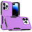 For iPhone 15 Pro Anti-scratch Phone Case PC+TPU Shockproof Back Cover - Purple - 1