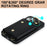 For iPhone 15  Zipper Wallet Phone Case PU Leather+TPU Ring Kickstand Back Cover with 2 Straps - Black - 7