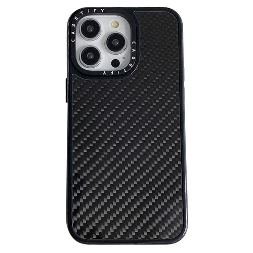 For iPhone 15 Pro Anti-Scratch Shell Carbon Fiber Texture Mobile Phone Case PC+TPU Phone Cover - 1