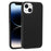 For iPhone 15 Plus PC + TPU Hybrid Phone Shell Anti-Scratch Phone Case Rubberized Surface Cover - Black - 1
