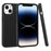 For iPhone 15 Plus PC + TPU Hybrid Phone Shell Anti-Scratch Phone Case Rubberized Surface Cover - Black - 5