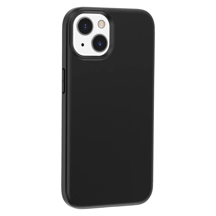 For iPhone 15 Plus PC + TPU Hybrid Phone Shell Anti-Scratch Phone Case Rubberized Surface Cover - Black - 7