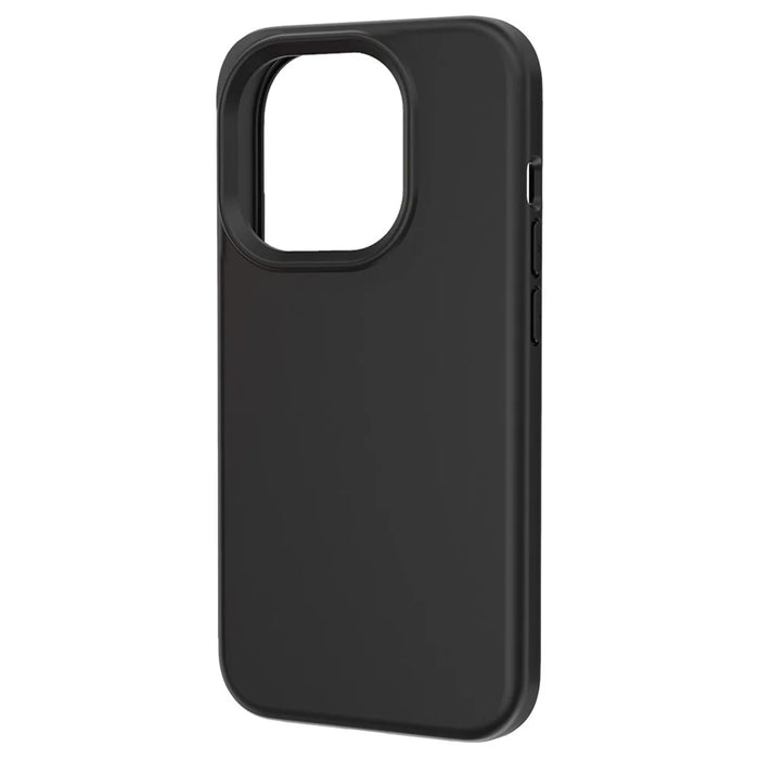 For iPhone 15 Pro Anti-Scratch Phone Case Rubberized Surface PC + TPU Hybrid Phone Shell Cover - Black - 6