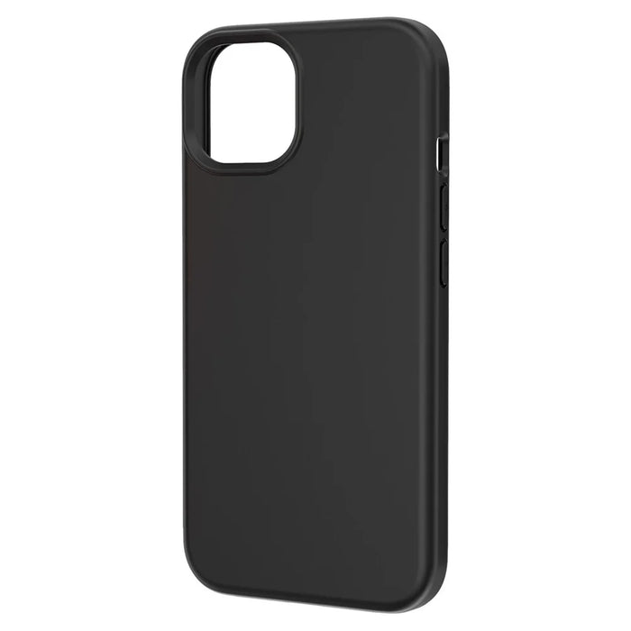 For iPhone 15 Rubberized Surface PC + TPU Hybrid Phone Shell Anti-Scratch Phone Case Cover - Black - 3