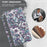 For iPhone 15 3D Pattern Printing Flip Case PU Leather Wallet Stand Phone Cover with Strap - Impatiens - 4