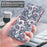 For iPhone 15 Plus Stand Feature Flip Case PU Leather 3D Pattern Printing Wallet Phone Cover with Strap - Impatiens - 6