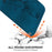 For iPhone 15 Pro Max PU Leather Wallet Stand Cover Imprinted Lily Flower Phone Case Shockproof Phone Shell - Dark Blue - 6
