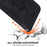 For iPhone 15 Plus Imprinted Lily Flower Case Shockproof PU Leather Wallet Stand Shell - Black - 6