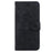 For iPhone 15 Plus Imprinted Lily Flower Case Shockproof PU Leather Wallet Stand Shell - Black - 7