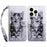 For iPhone 15 Pro PU Leather Stand Wallet Case 3D Pattern Printing Phone Cover with Strap - Cat - 1