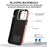Kickstand Zipper Pocket Phone Case for iPhone 15 Plus , PU Leather Coated TPU Cover with Hand Strap - Pink - 7