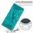 For iPhone 12 / iPhone 12 Pro 6.1 inch PU Leather Stand Phone Case Triangle Imprinted Wallet Cover with Strap - Green - 5