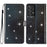 For Samsung Galaxy A53 5G Glittery PU Leather Case Folio Flip Wallet Stand Phone Cover - Black - 1
