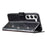 For Samsung Galaxy S23 Full Protection Glittery PU Leather Case Folio Flip Wallet Stand Phone Cover - Black - 3