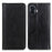 For Nothing Phone (2) Split Leather Wallet Stand Phone Case Litchi Texture Protective Cover - Black - 1
