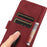 KHAZNEH Smartphone Case for Nothing Phone (2) Textured PU Leather Wallet Stand Cover - Red - 4