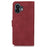 KHAZNEH Smartphone Case for Nothing Phone (2) Textured PU Leather Wallet Stand Cover - Red - 7