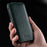 MELKCO For iPhone 13 Pro Max Phone Protective Shell Litchi Texture Genuine Cow Leather+PC Vertical Flip Case - Dark Blue - 5