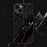 For iPhone 15 Marble Pattern Back Cover Tempered Glass+PC+TPU Anti-Scratch Phone Case - Black Marble - 2