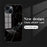 For iPhone 15 Marble Pattern Back Cover Tempered Glass+PC+TPU Anti-Scratch Phone Case - Black Marble - 3