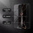 For iPhone 15 Marble Pattern Back Cover Tempered Glass+PC+TPU Anti-Scratch Phone Case - Black Marble - 5