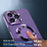 For iPhone 13 Pro Max PC+Aluminium Alloy Phone Case Compatible with MagSafe with Anti-peep Tempered Glass Film - Purple - 6