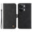 For OnePlus Nord 3 5G / Ace 2V Leather Wallet Cases Skin Touch Phone Cover Stand with Strap - Black - 1