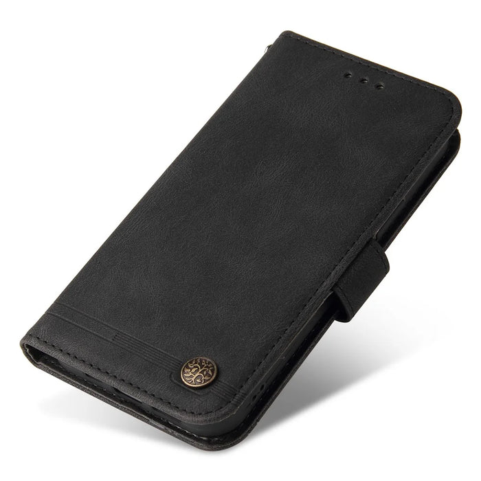 For OnePlus Nord 3 5G / Ace 2V Leather Wallet Cases Skin Touch Phone Cover Stand with Strap - Black - 5