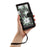 For Samsung Galaxy S23 Flower Pattern Printing Leather Case Phone Cover with Card Slots Stand - Black - 7