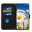 For Samsung Galaxy A34 5G Phone Case Flower Pattern Printing Stand Leather Cover with Card Slots - Black - 2