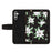 For Samsung Galaxy A34 5G Phone Case Flower Pattern Printing Stand Leather Cover with Card Slots - Black - 5