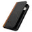 For Google Pixel 8 PU Leather Phone Case Bi-color Splicing Stand Wallet Cover - Black+Yellow - 7
